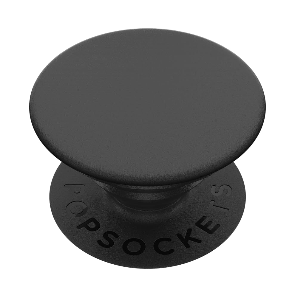 PopSockets Phone Grip with Expanding Kickstand, Adhesive Grip - Black