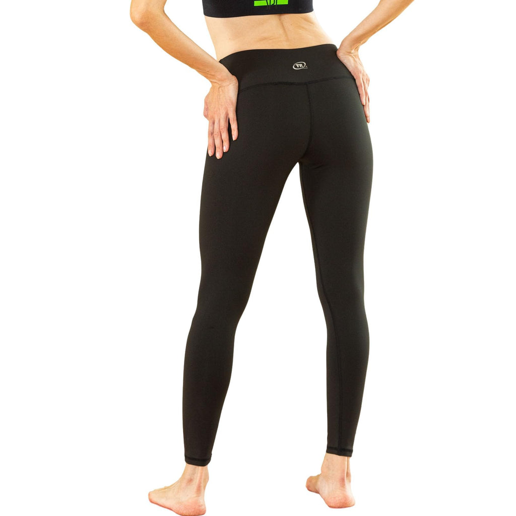 TRIUNION 2 Pack High Waisted Leggings for Women No See-Through Tummy Control Yoga Leggings for Women Workout Running Leggings,Black,X-Large