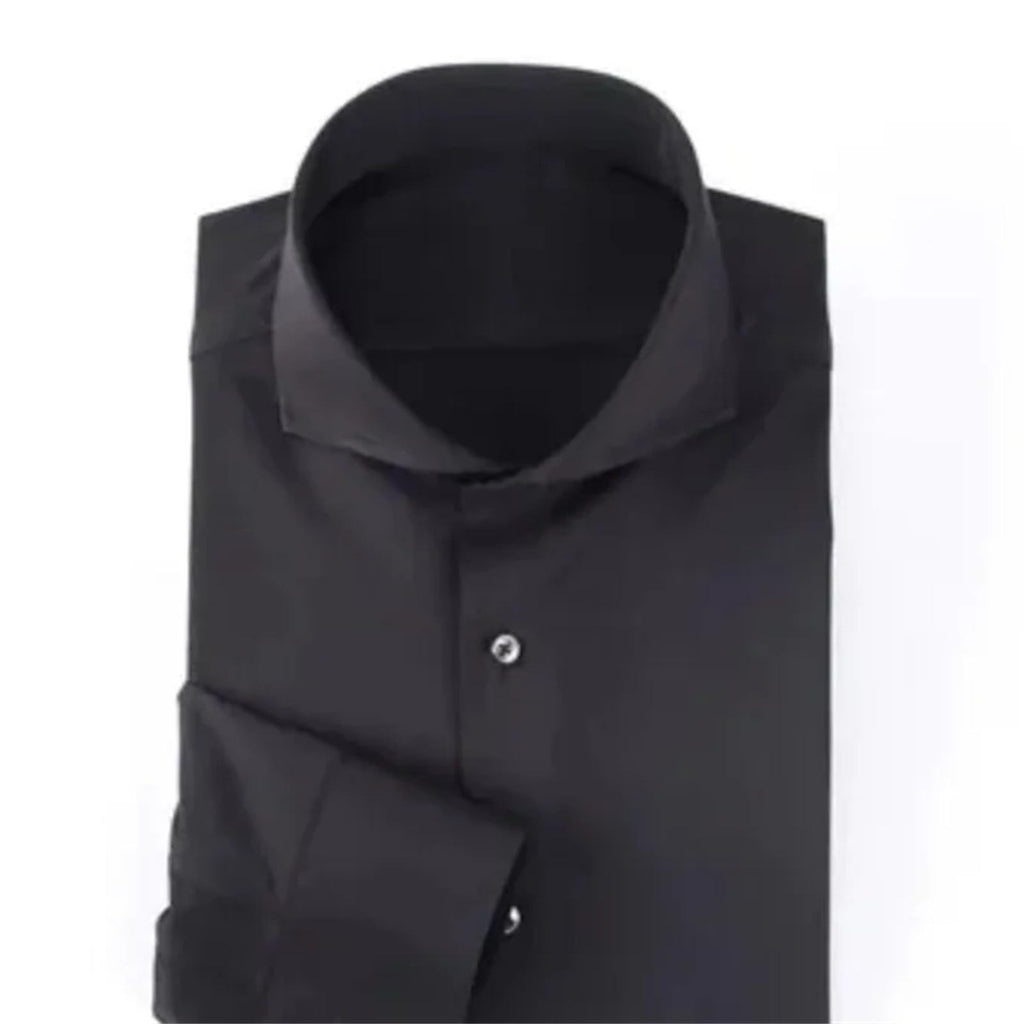 Men's Modern Dress Shirt Long Sleeve Solid Slim Fit Wrinkle-Free Business Button Down Blue