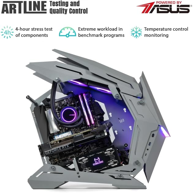 Gaming PC ARTLINE Gaming MOD (MODv40) / ARTLINE/AMD Ryzen™ 7 / AMD 8-core Ryzen 7 9800X3D 4.7-5.2GHz / GeForce RTX 4070 Super 12GB / 64GB DDR5-6000 / 2TB NVMe Gen4 Basic/AMD B650 / Prime B650M-A