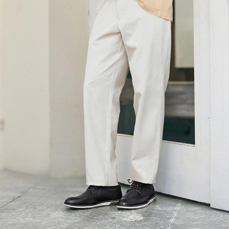 Bruno Marc Men's Casual Dress Sneaker Shoes, Business Formal Derby Plain Toe Oxfords Crossflex GentEdge,Size 12,Black,SBOX223M