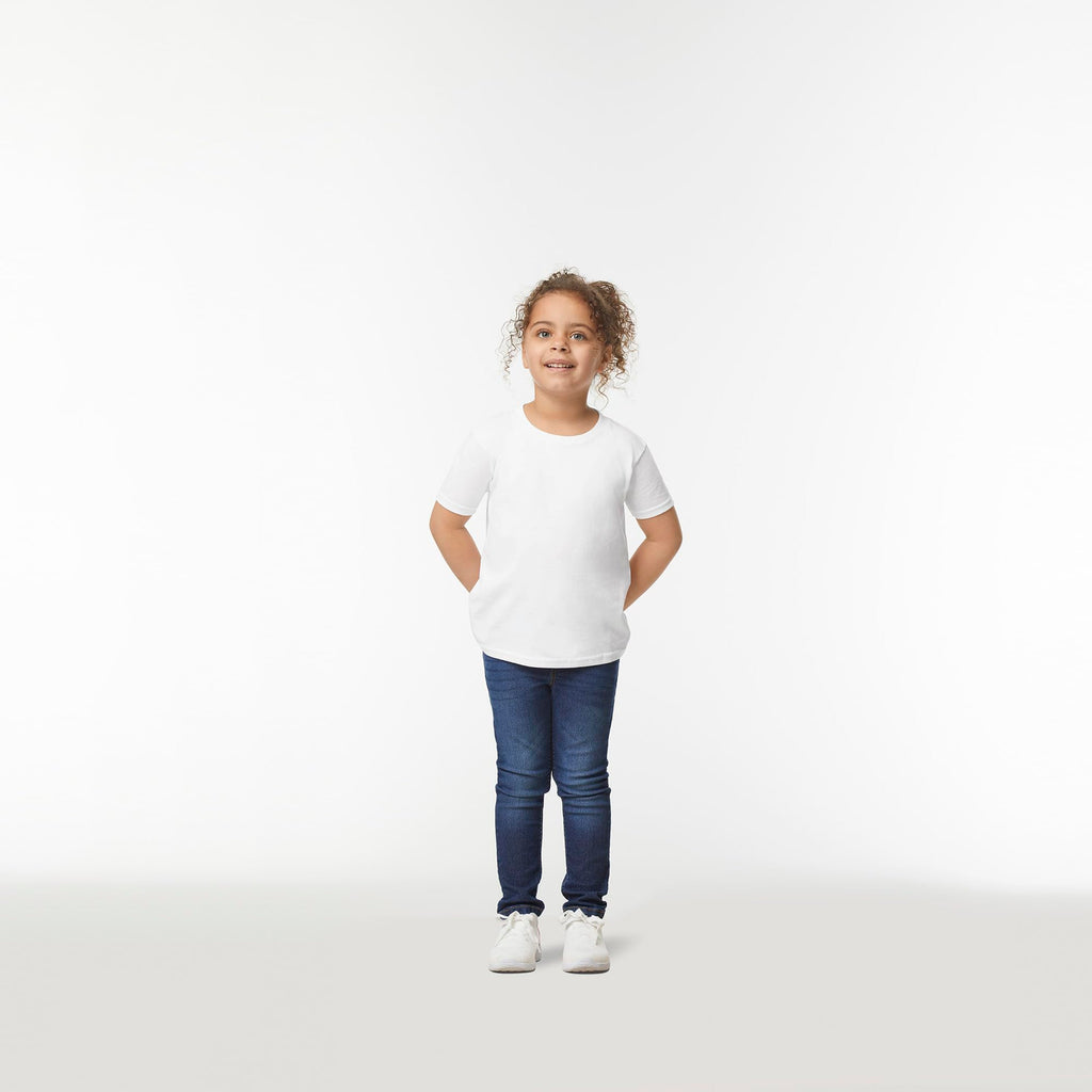 Gildan Youth Toddler T-Shirt, Style G5100P, 2-Pack, White, 2T