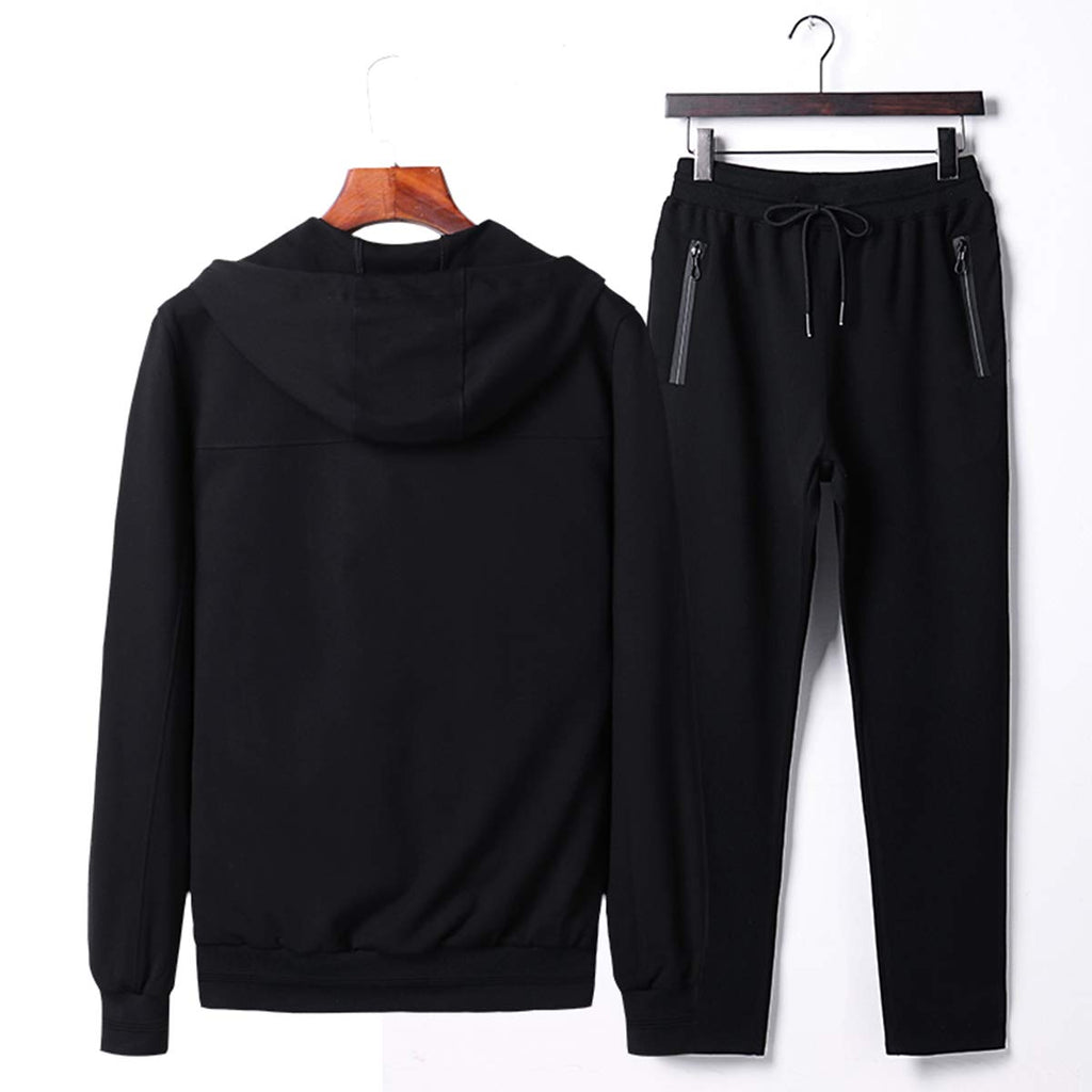 PRIJOUHE Men's Tracksuit Hooded Fitness Sport Suits Gym Hoodie 2 Piece Hoodies Joggers Sweatpants Sets Gym Jogging Tracksuits