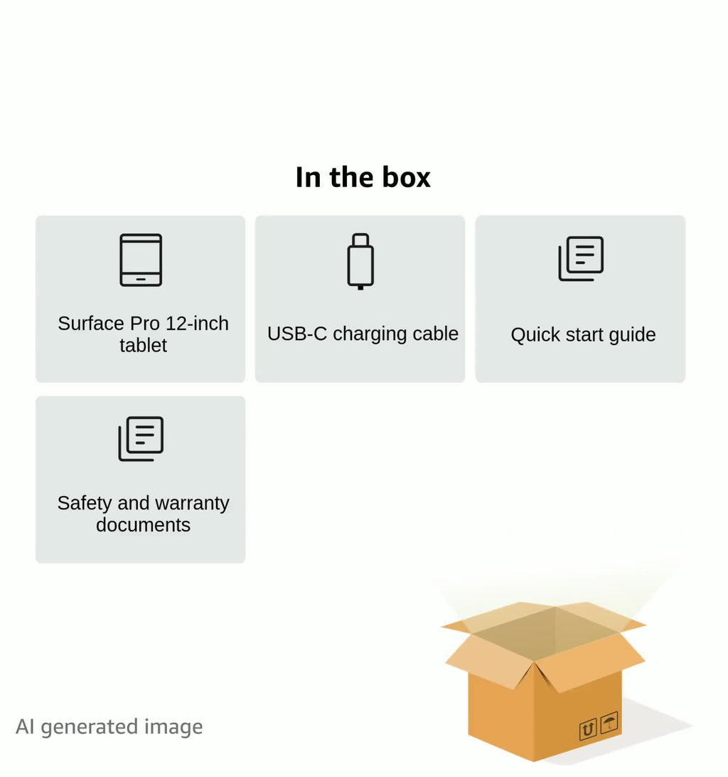 Microsoft Surface Pro 2-in-1 Laptop/Tablet (2025), Windows 11 Copilot+ PC, 12" Touchscreen Display, Snapdragon X Plus (8 Core), 16GB RAM, 256GB Storage, Platinum