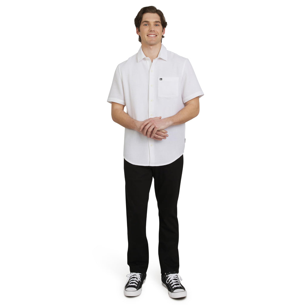 Quiksilver Men's 5 Pocket Straight Fit Stretch Waist Denim Jeans, Jet Black