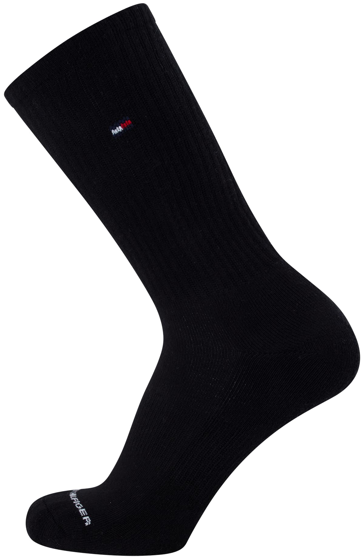 Tommy Hilfiger Men's Crew Socks - 6 Pack Performance Comfort Cushioned Athletic Socks - Breathable Crew Socks for Men (7-12), Size 7-12, Grey Assorted