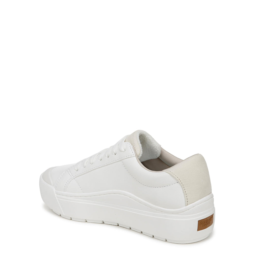 Dr. Scholl's Shoes Womens Time Off Platform Slip On Fashion Sneaker,White Smooth,8.5