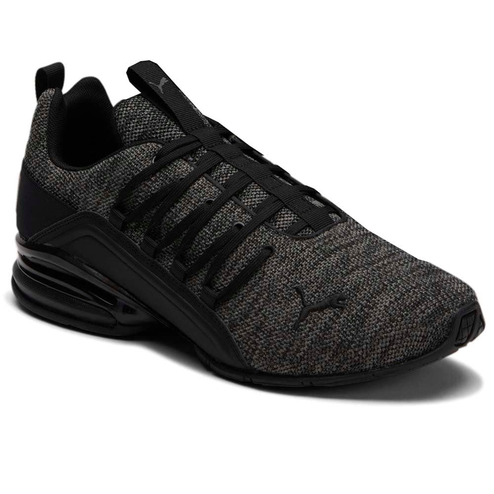 PUMA Mens Axelion Cross Trainer, MULTI PUMA Mens Black-CASTLEROCK, 10