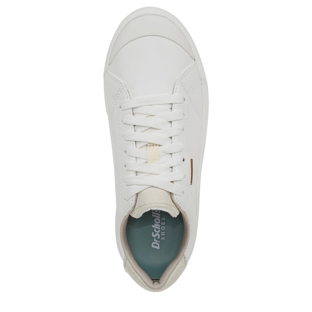 Dr. Scholl's Shoes Womens Time Off Platform Slip On Fashion Sneaker,White Smooth,8.5