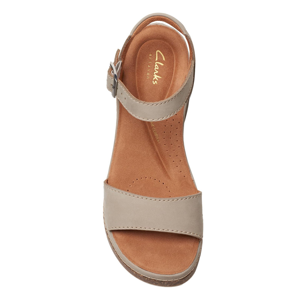 Clarks Women's Classic Sandal, Stone Nubuck, 7.5