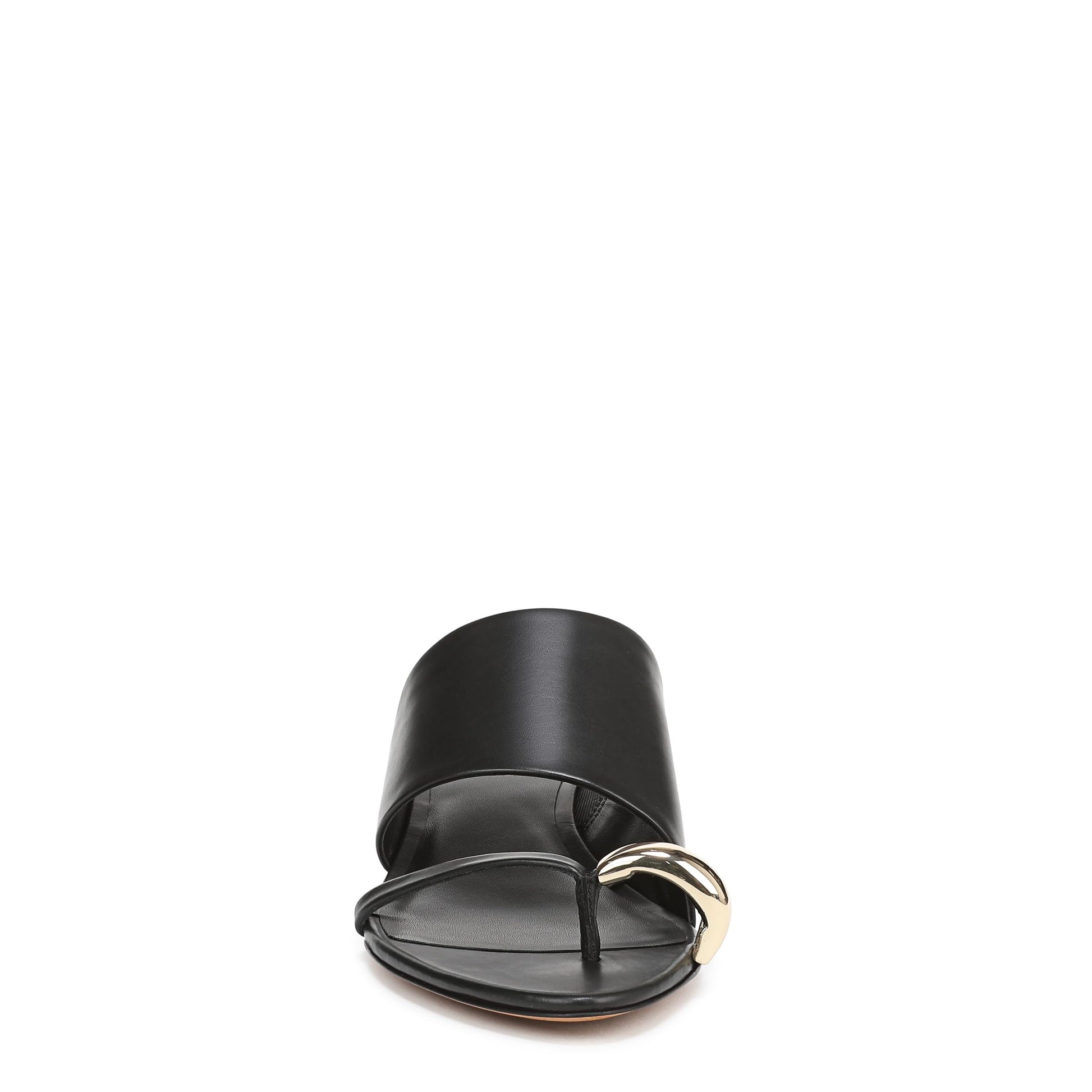 Vince Womens Suzie Slide Sandal Black Leather 8 M