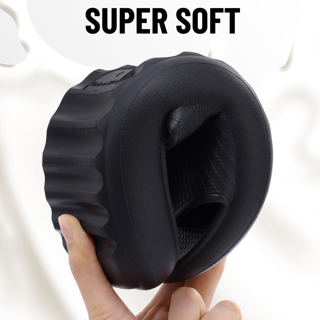 Comwarm Cloud Slide Sandals for Women Men Ultra Comfort Recovery Pillow Slippers Soft Summer Beach Shoes with Low Arch Support,Matte Black Size 9-9.5 Wonmen/7.5-8 Men