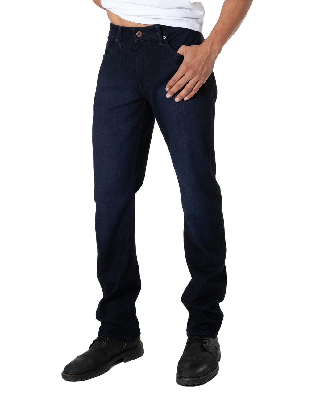 True Classic Mens Jeans – Stretch Jeans for Men, Straight Fit Men’s Stretch Jean, Straight Leg, High-Stretch - Indigo, 38W X 32L