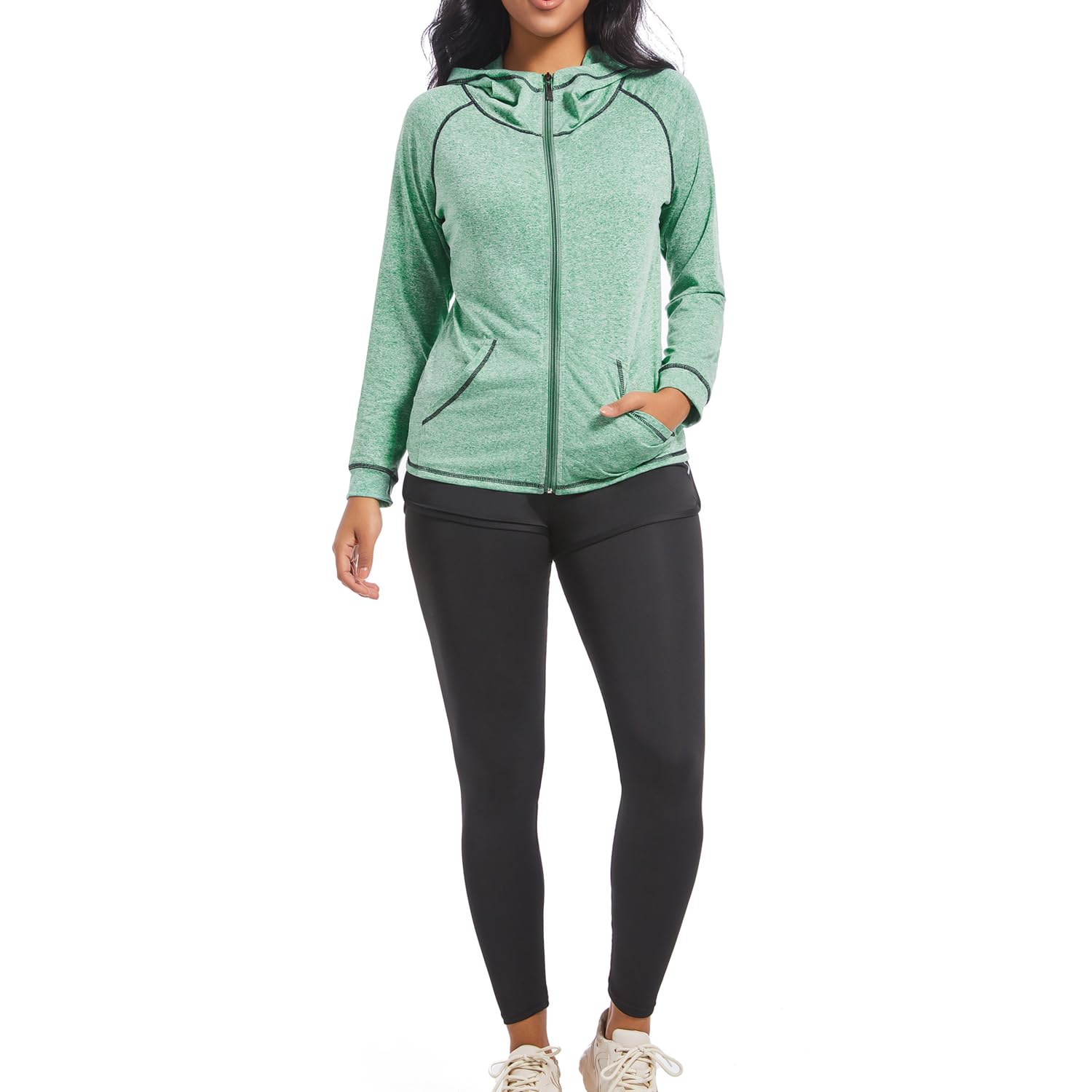 XPINYT Workout Sets for Women Clothes Tracksuit Sport Yoga Fitness Gym Tennis Exercise Workout Clothes Athletic Activewear Sets (Green 03, XL)