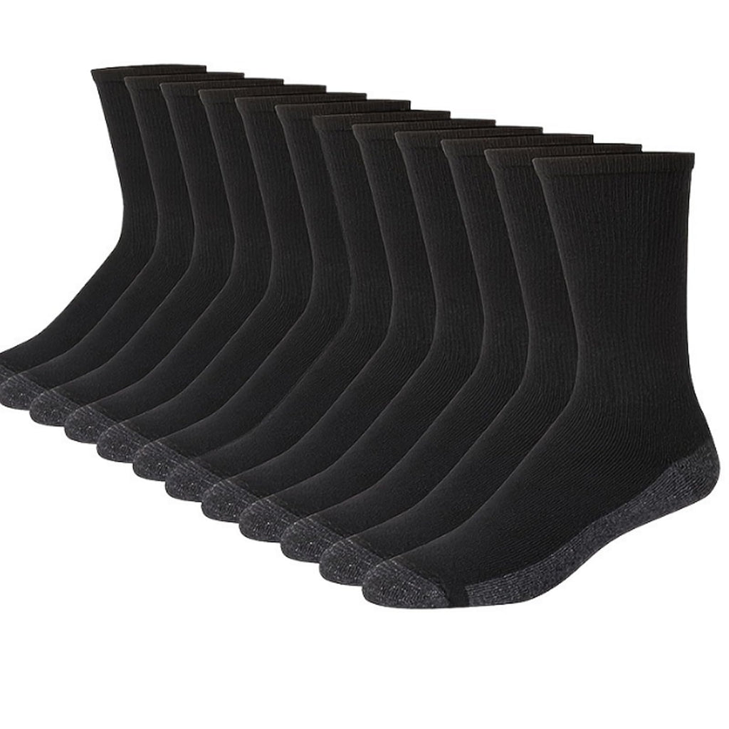 20 Pairs Crew Athletic Socks for Men Moisture Wicking Cushion Crew Socks for Sport Running Traveling (Mixed Colors)