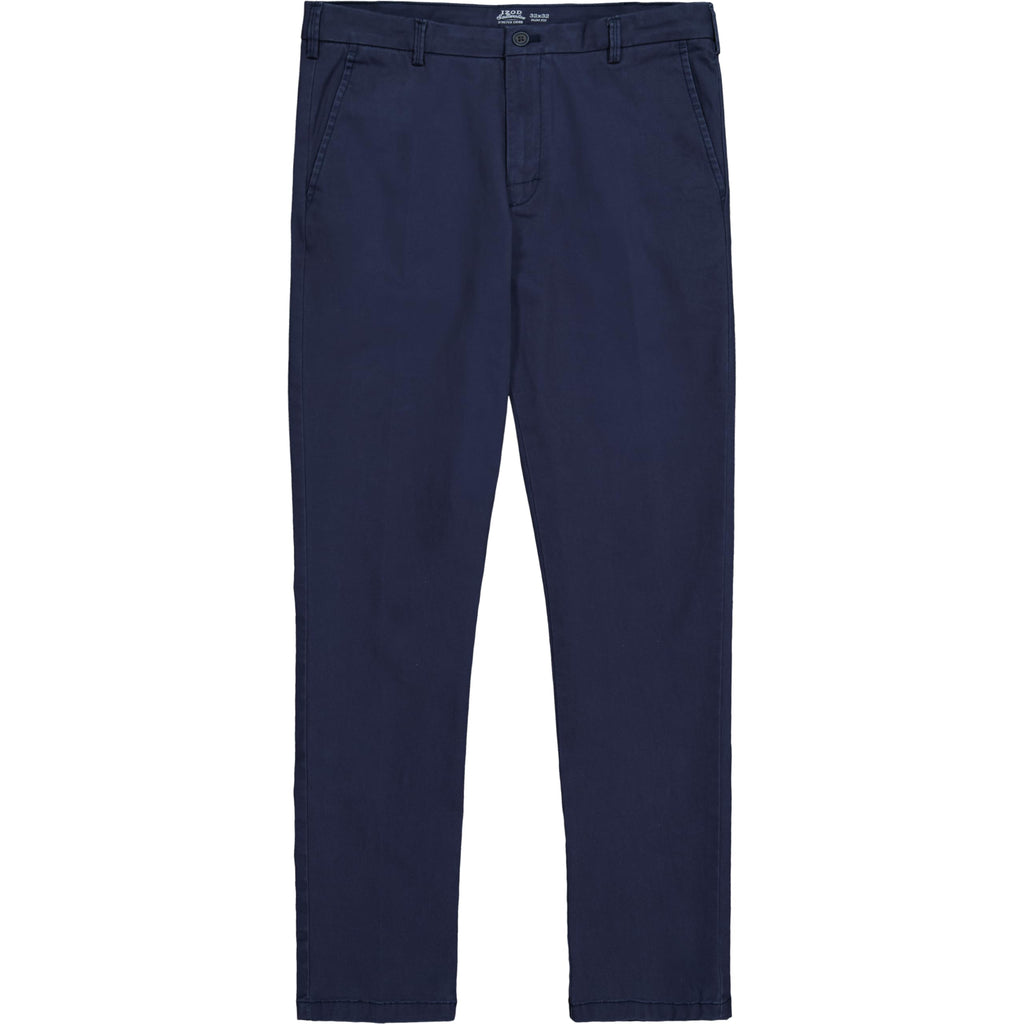 IZOD Men's Saltwater Stretch Flat-Front Chino Pants, Cadet Navy Strt, 36W x 30L