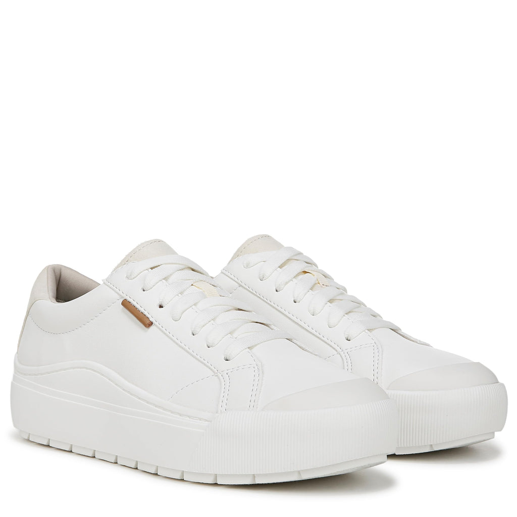 Dr. Scholl's Shoes Womens Time Off Platform Slip On Fashion Sneaker,White Smooth,10