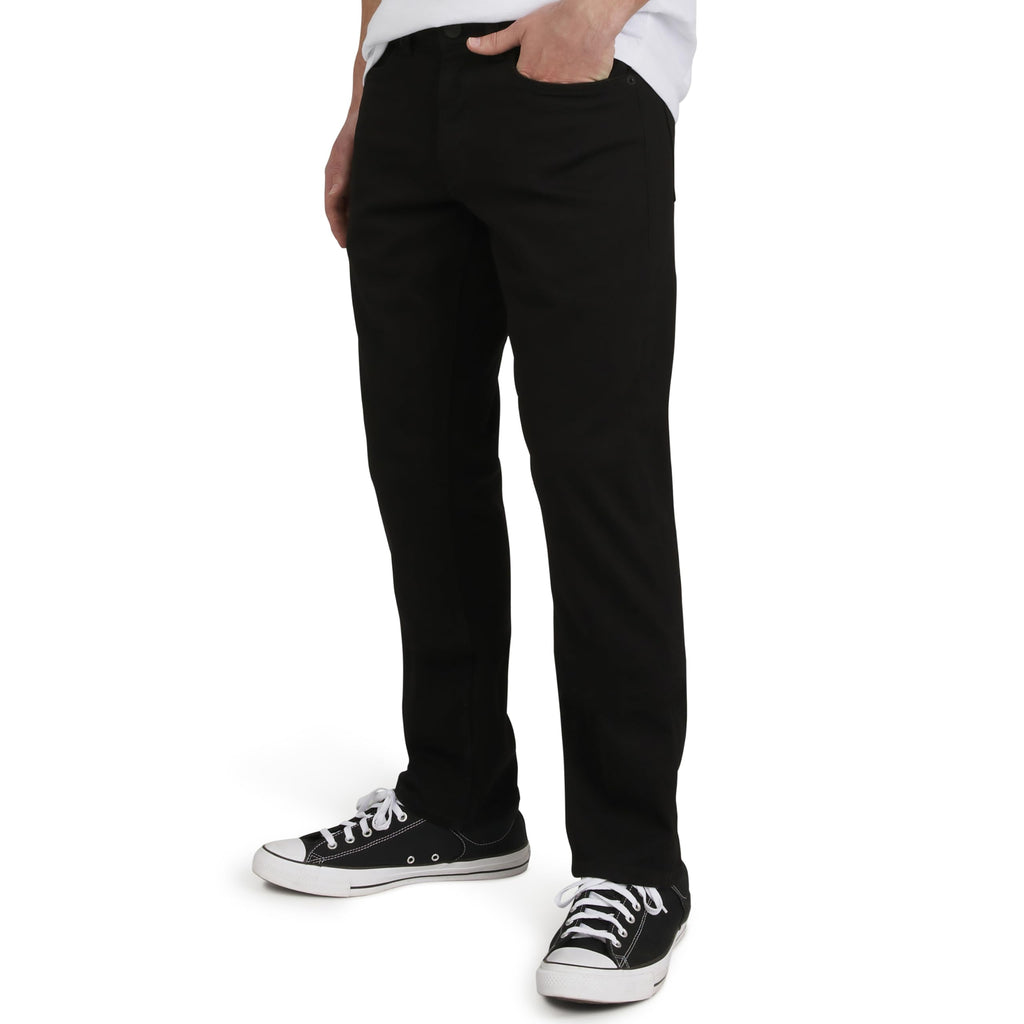 Quiksilver Men's 5 Pocket Straight Fit Stretch Waist Denim Jeans, Jet Black