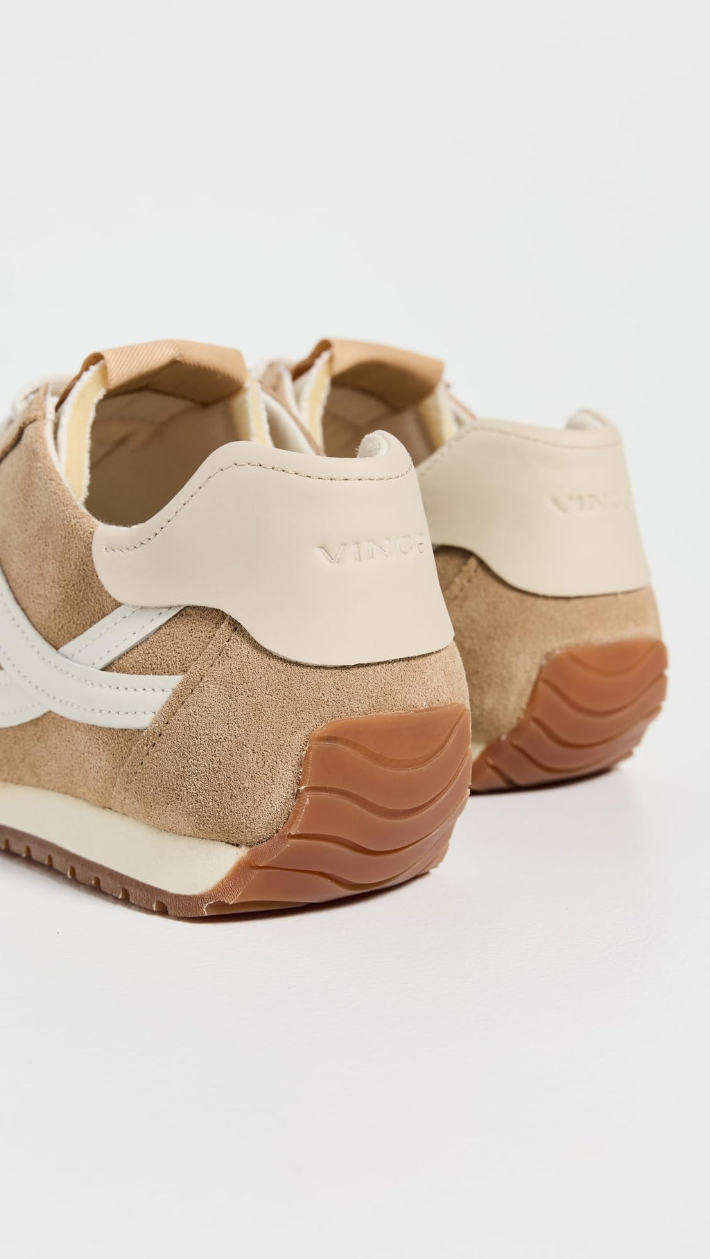 Vince Women's Oasis Runner Sneakers, Camel/White, 8.5 Medium US