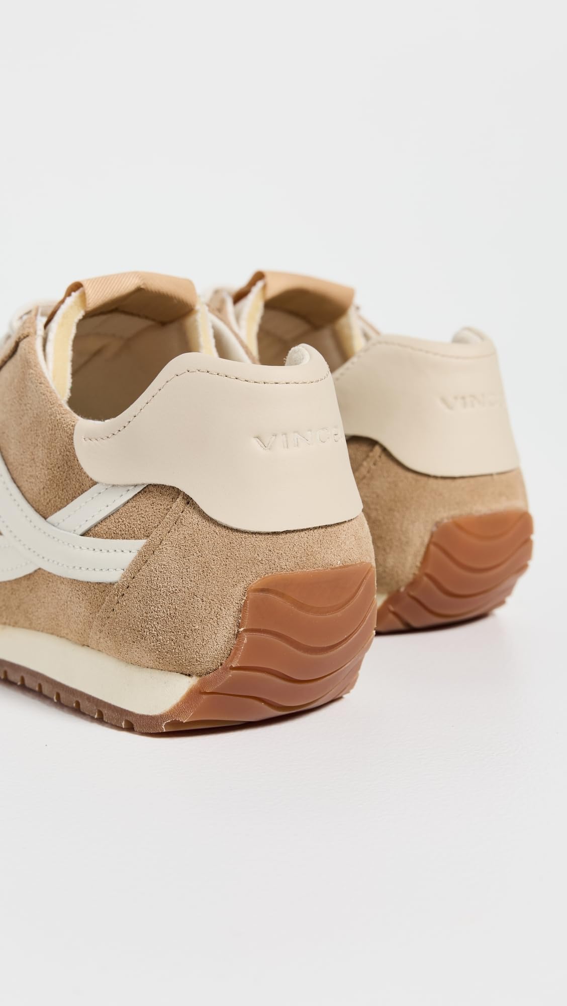 Vince Women's Oasis Runner Sneakers, Camel/White, 8.5 Medium US