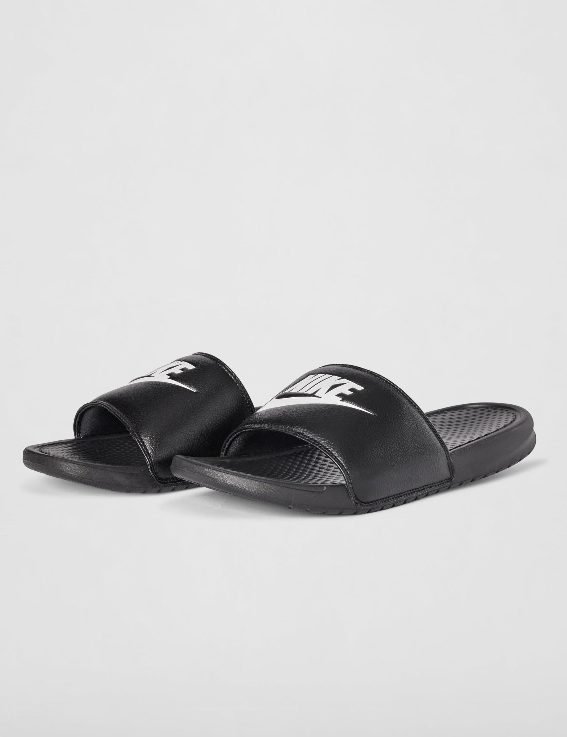 Nike Unisex Benassi JDI Sport Sandal, Black/White, 4 US Men