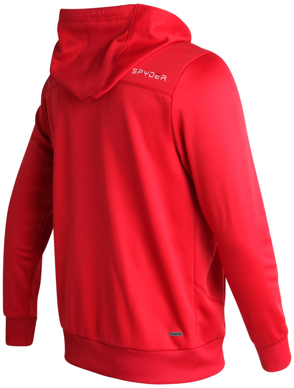 Spyder Men's Active Sweatshirt - Performance Tech Fleece Zip Hoodie Sweatshirt - Workout Full Zip Track Jacket for Men (S-XL), Size X-Large, Spyder Red