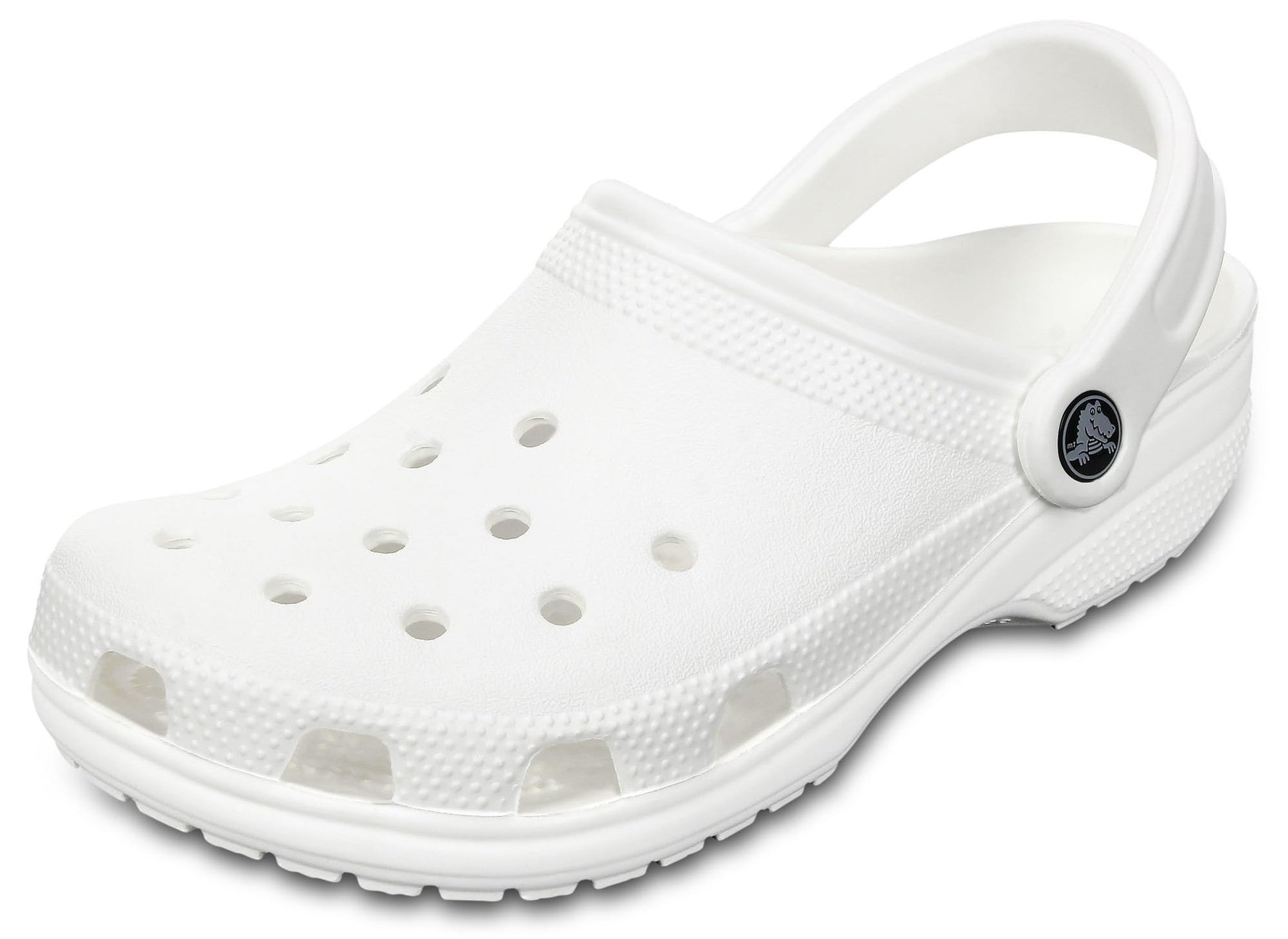 Crocs Unisex-Adult Classic Clogs, White, 10 Men/12 Women