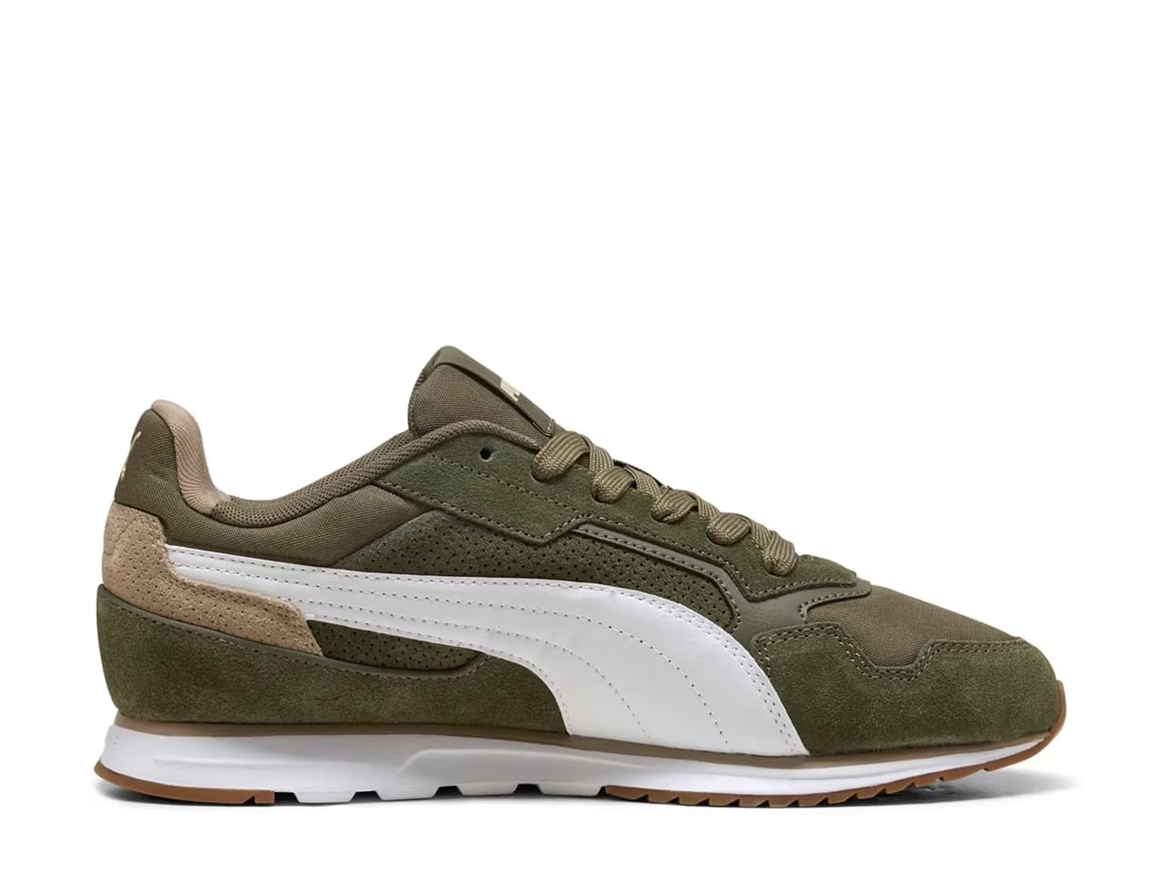 PUMA Men's ST Miler Shoes Sneaker, Loden Green-White-Gum AH25, 9.5