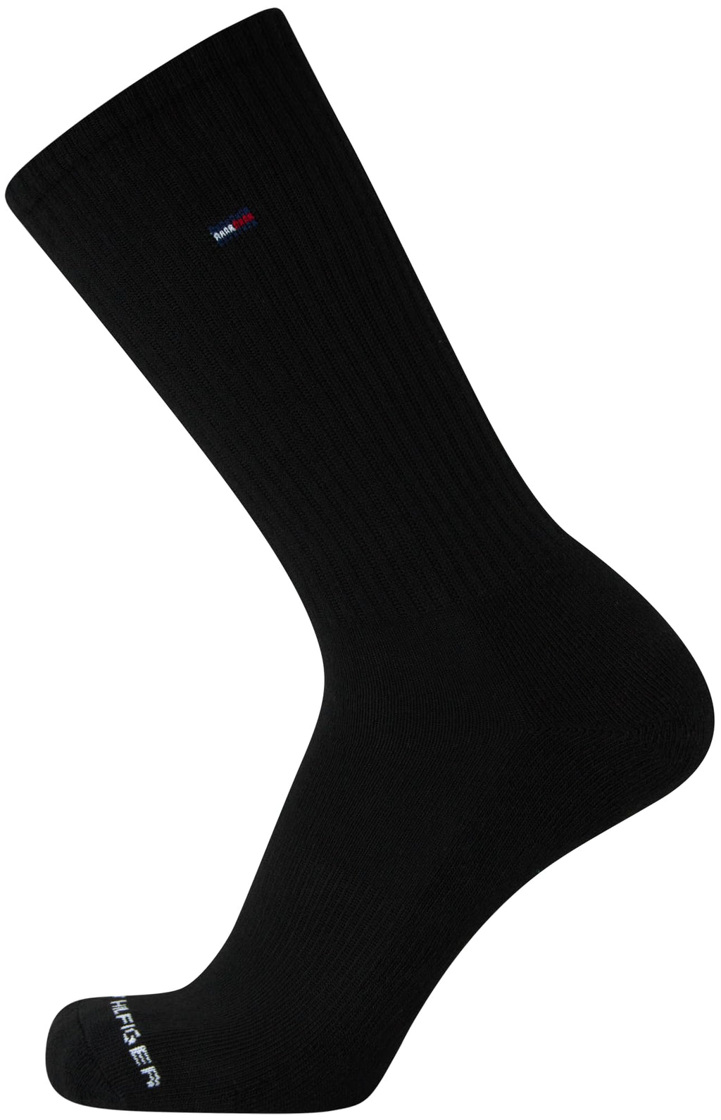 Tommy Hilfiger Men's Crew Socks - 12 Pack Performance Cushion Comfort Crew Socks - Breathable Athletic Socks for Men, Size 7-12, Pure Black
