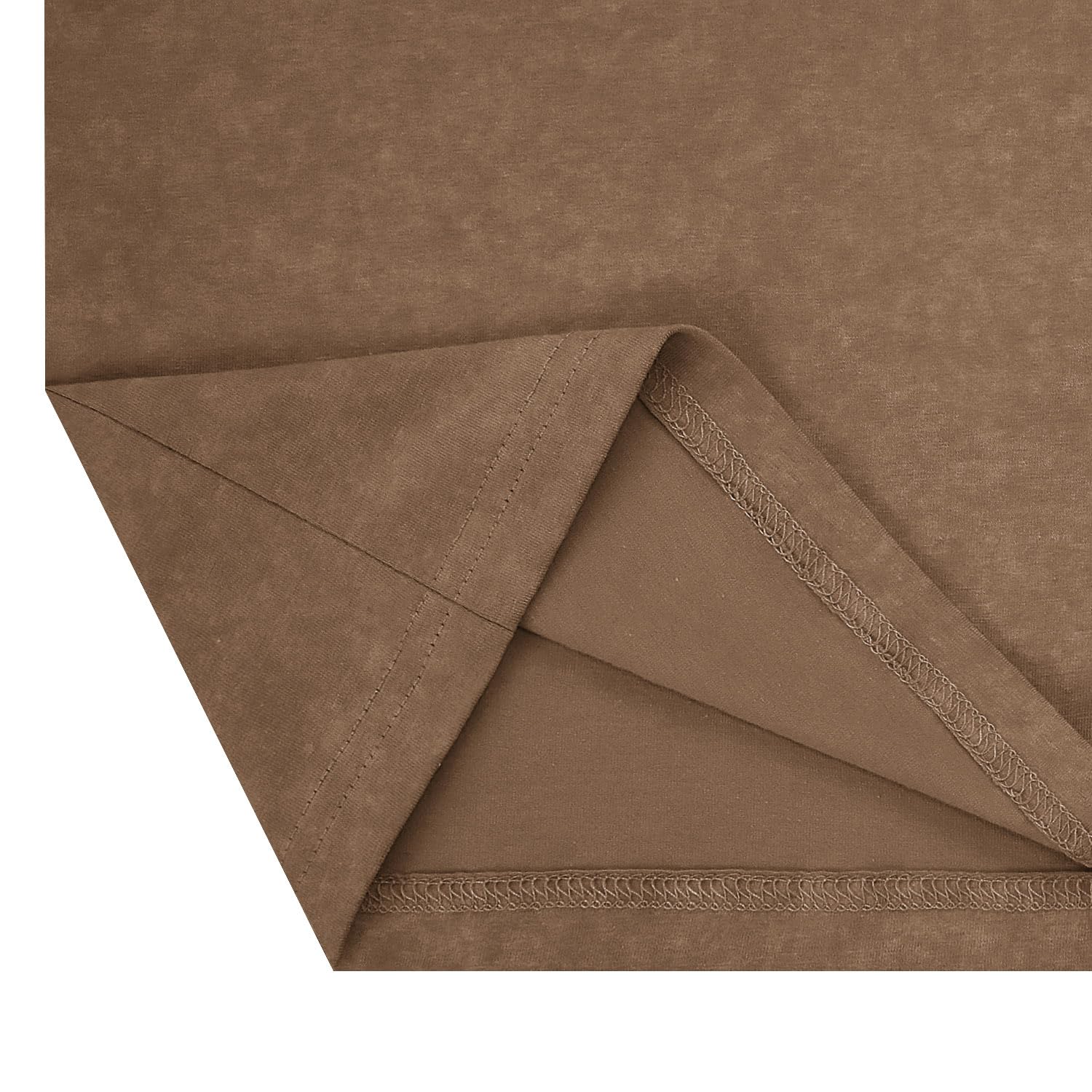 LOGEEYAR Men's Athletic Washed T-Shirts Basic Crew Neck Tees Tops Casual Distressed Cotton T Shirts for Men Coffee