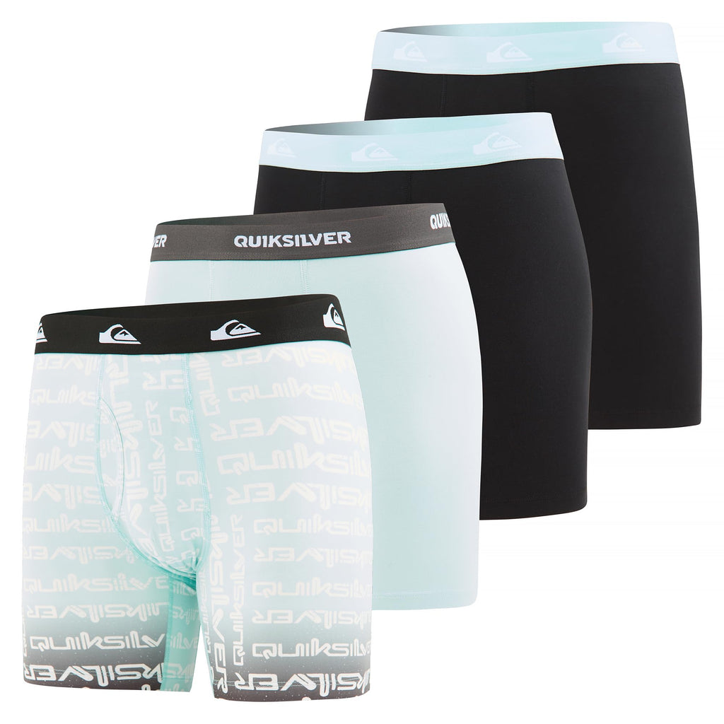 Quiksilver Mens Underwear 4 Pack Boxers for Men Supersoft Brushed Polyester Mens Boxer Briefs