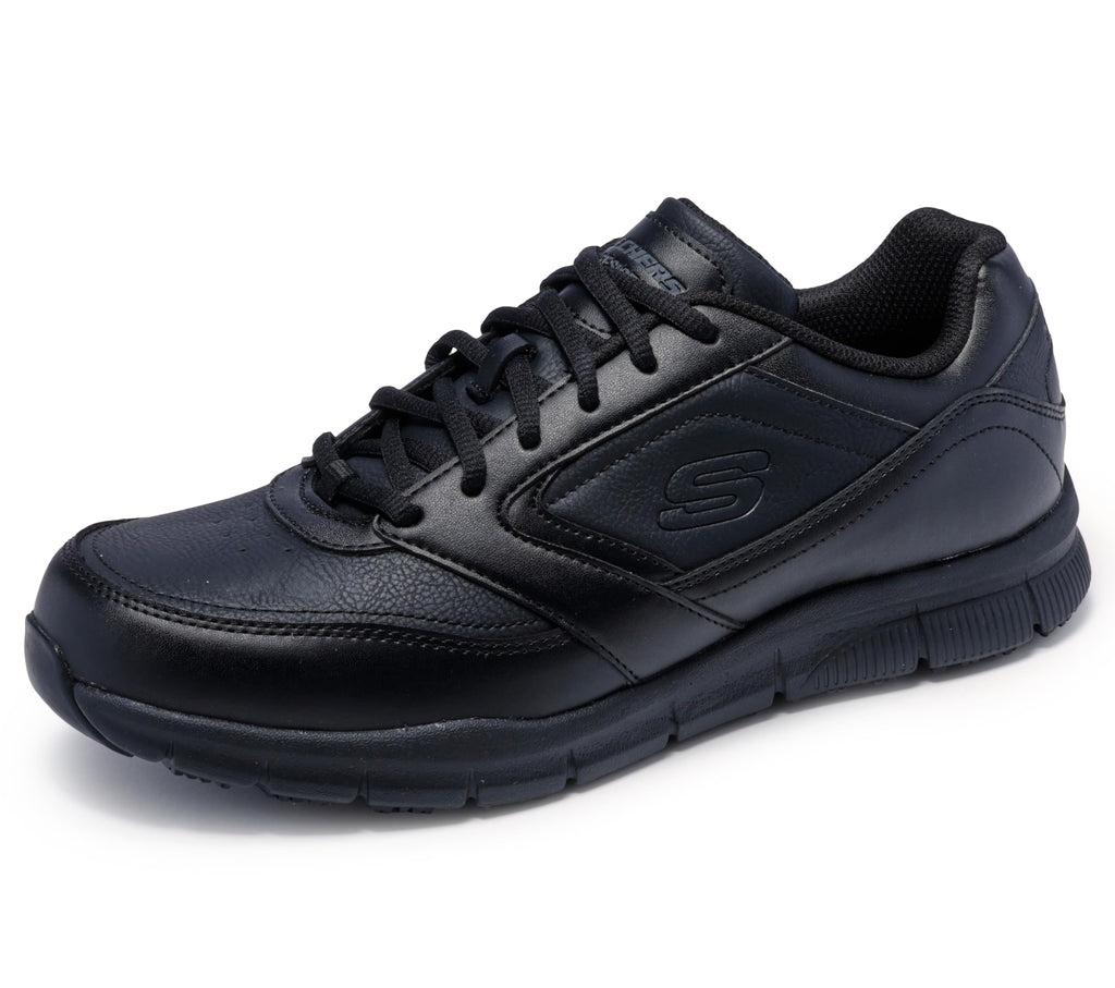 Skechers Men's Nampa Food Service Shoe, Black, 10.5