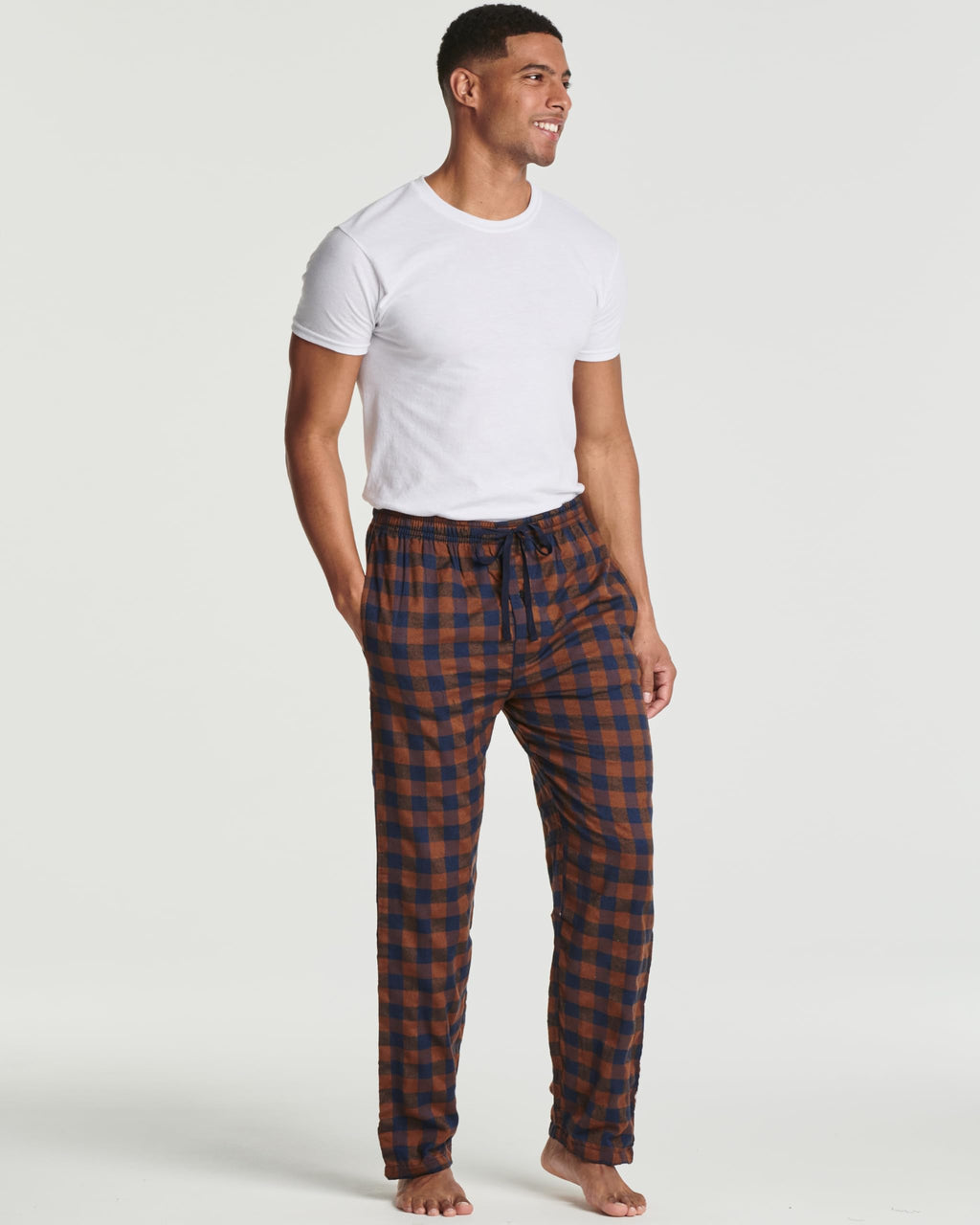 Real Essentials 3 Pack: Mens Pajama Pants Cotton Super Soft Pajamas Men Flannel Bottoms Fleece Buffalo Plaid Pj Gifts Lounge Pants Sleepwear Pijamas Hombres Essentials Woven,Set 8-XL