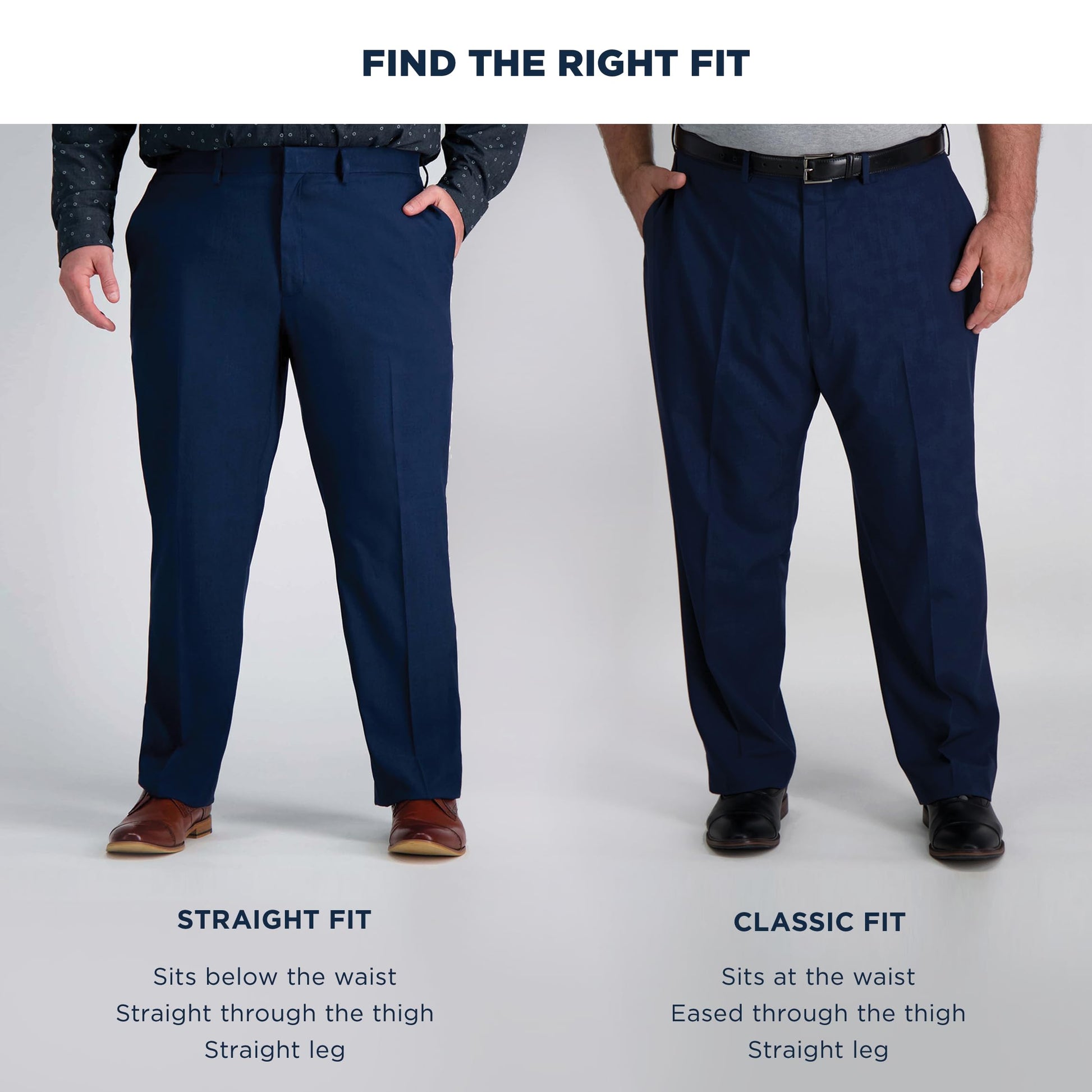 Haggar Men's Premium Comfort Classic Fit Pleat Front Pant Reg. and Big & Tall Sizes, Medium Khaki Bt, 50W x 29L