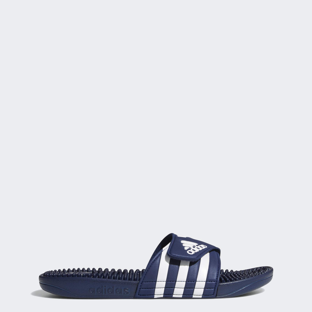 adidas Performance Adissage Sandal, Dark Blue/White/Dark Blue, 7 M US