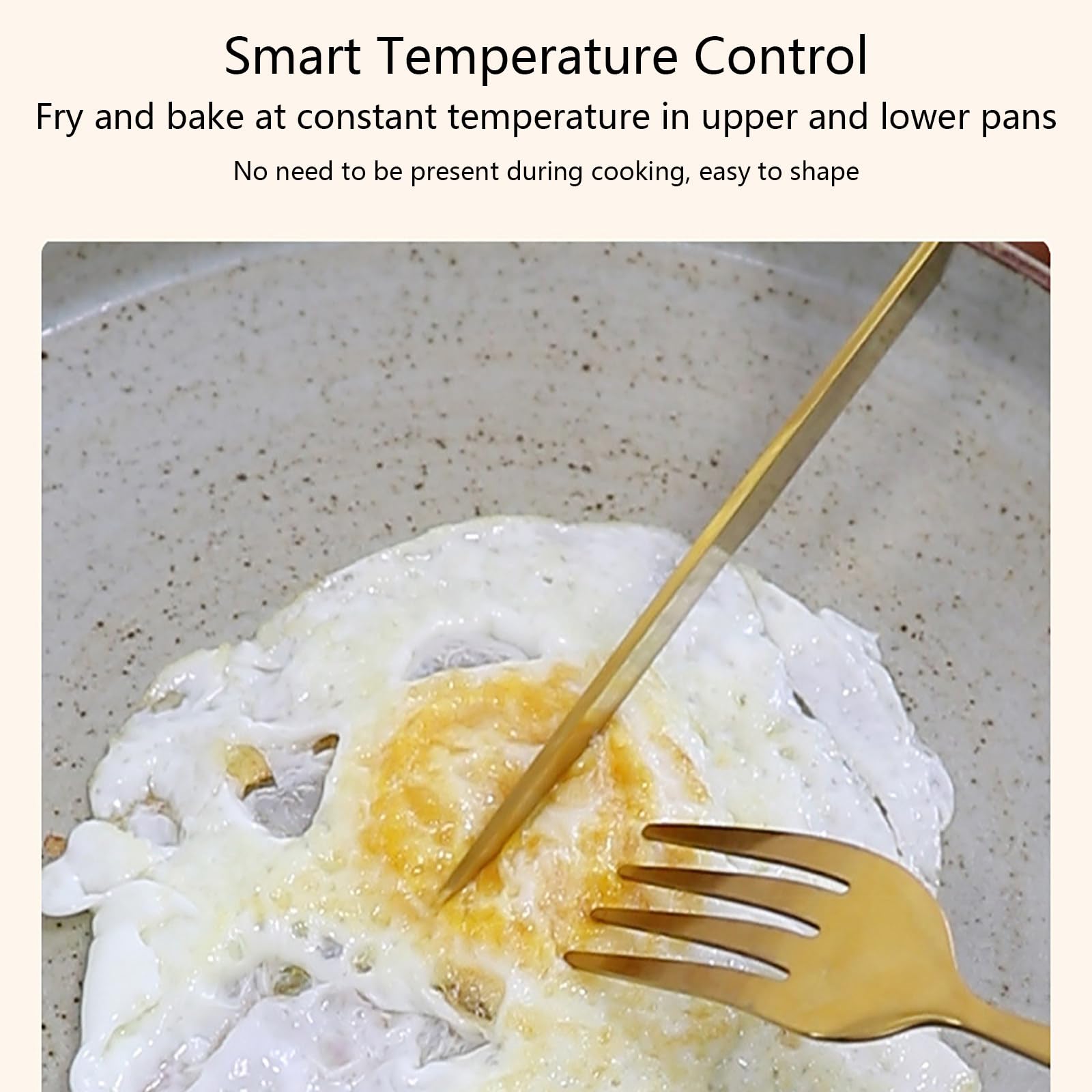 Automatic Egg Fryer & Omelette Maker - Smart Touch Screen, Commercial Egg Cooking Machine for Perfect Fried Eggs & Omelets, Easy to Use & Clean, Ideal for Home & Restaurant