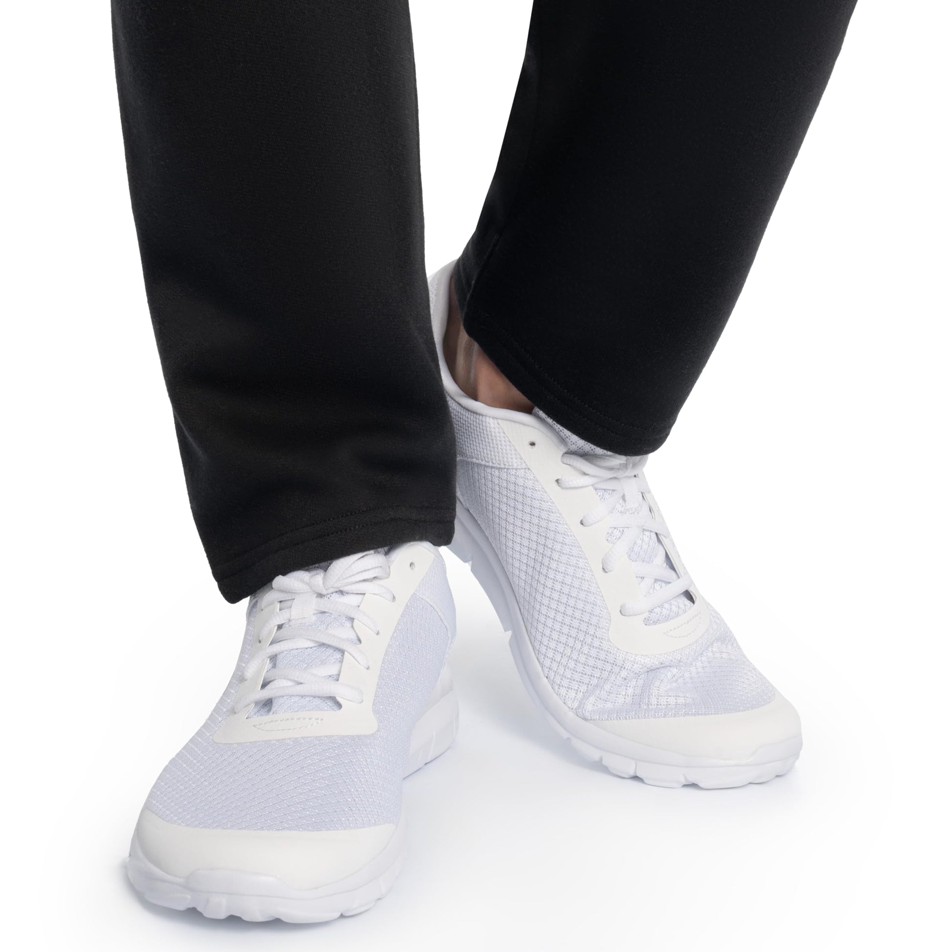 Fruit of the Loom Men's Eversoft Fleece Open Bottom Sweatpants with Pockets, Relaxed Fit, Moisture Wicking, Breathable, Black