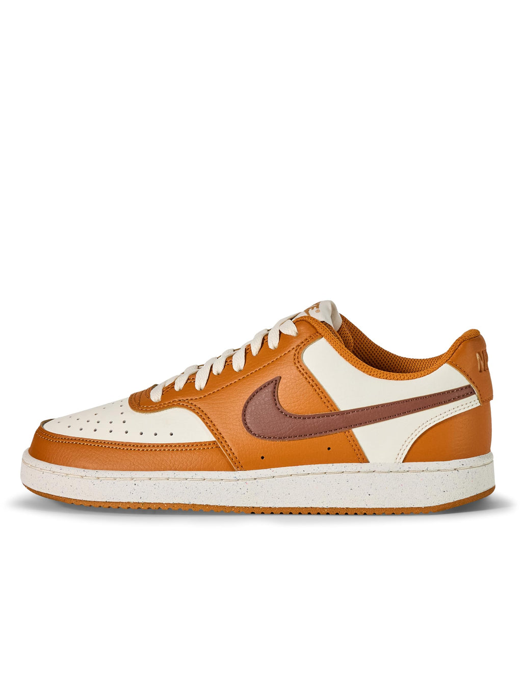 Nike Women's Court Vision Low Next Nature Sneaker, Desert Ochre/Fauna Brown/Pale Ivory, 9