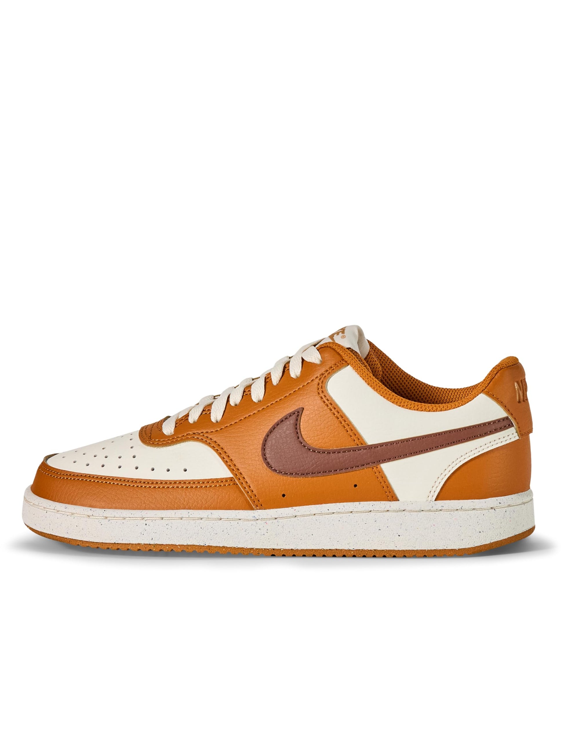 Nike Women's Court Vision Low Next Nature Sneaker, Desert Ochre/Fauna Brown/Pale Ivory, 9