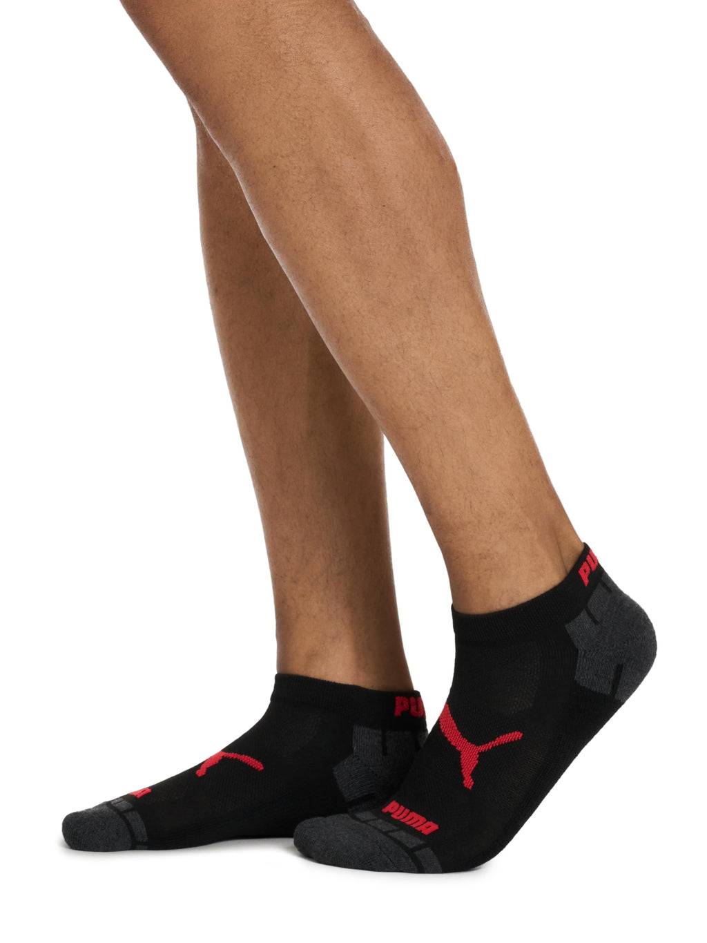 PUMA mens 8 Pack Low Cut Running Socks, Black, 10 13 US