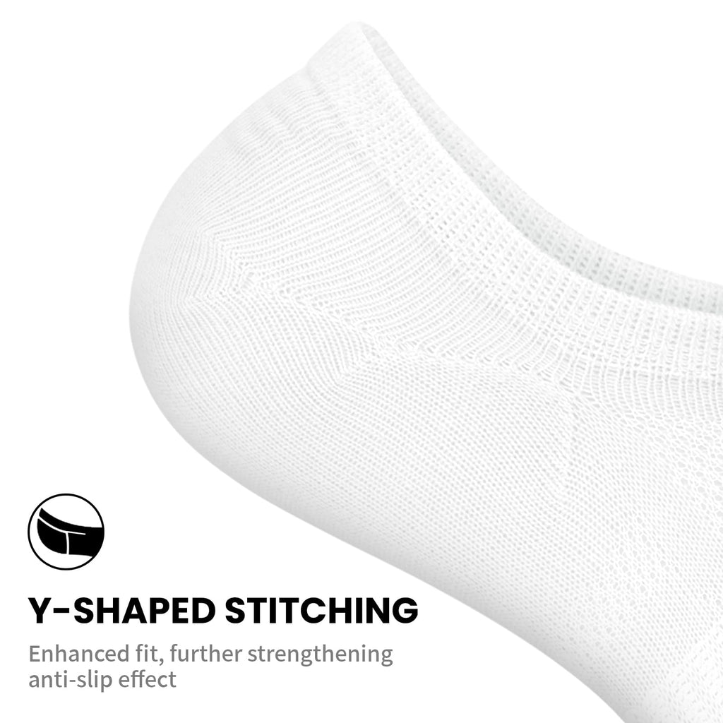 wernies No Show Socks for Women - 8 Pairs Low Cut Invisible Casual Short Ankle Socks for women Black/White/Gray 5-8