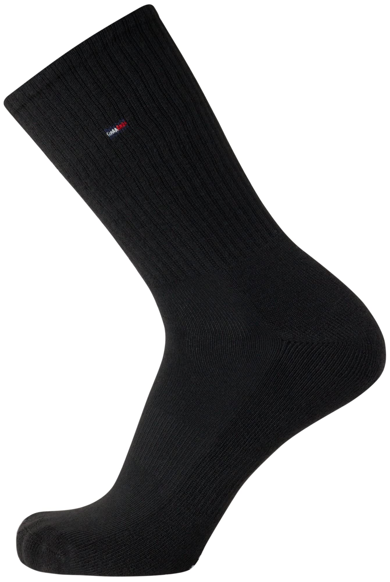 Tommy Hilfiger Men's Athletic Socks - Cushioned Crew Socks (5 Pack), Size 7-12, Blue Logo