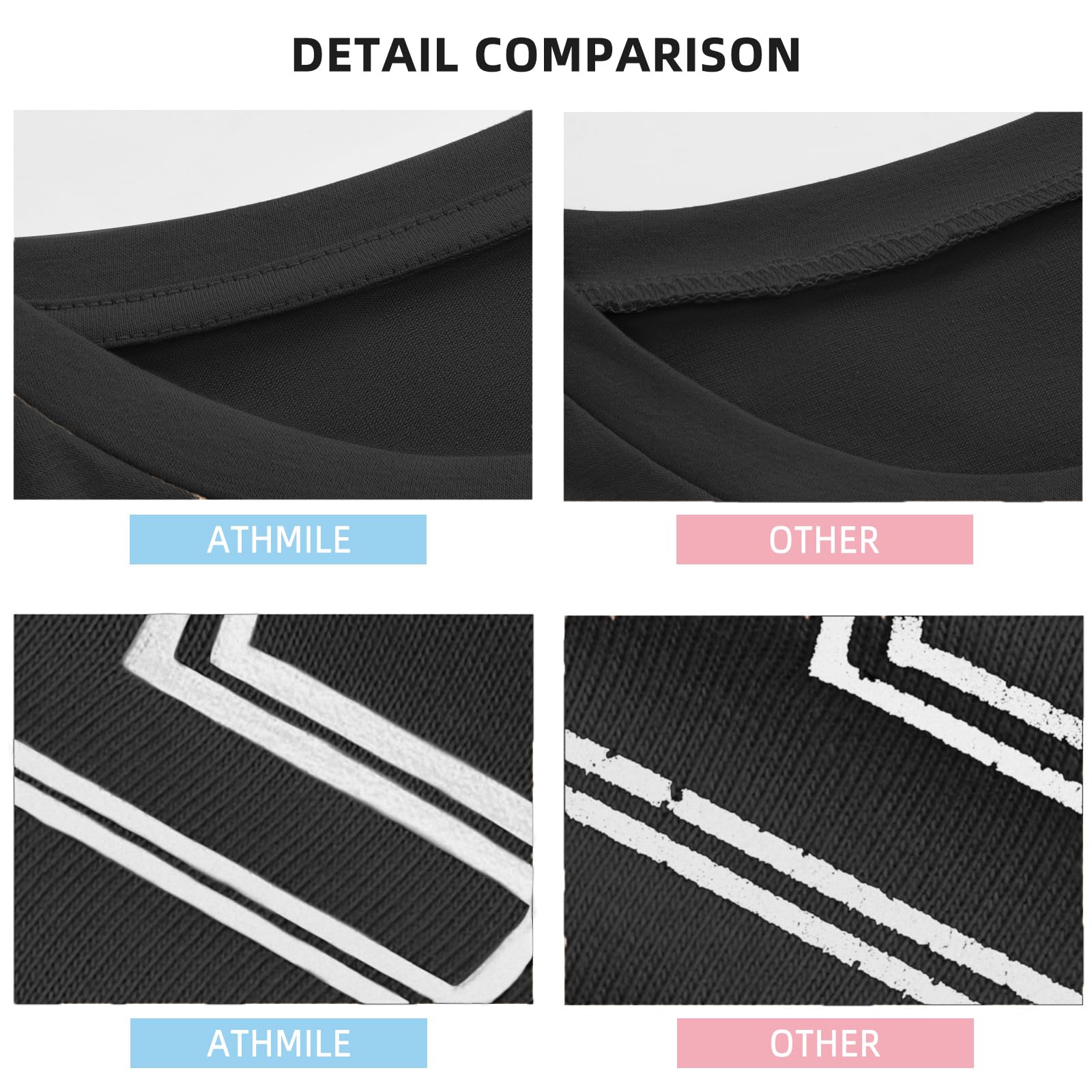 ATHMILE Womens Oversized T Shirts Loose Fit Crewneck Short Sleeve Tops Summer Casual Blouse Y2K 2025 Basic Tee Beach Black