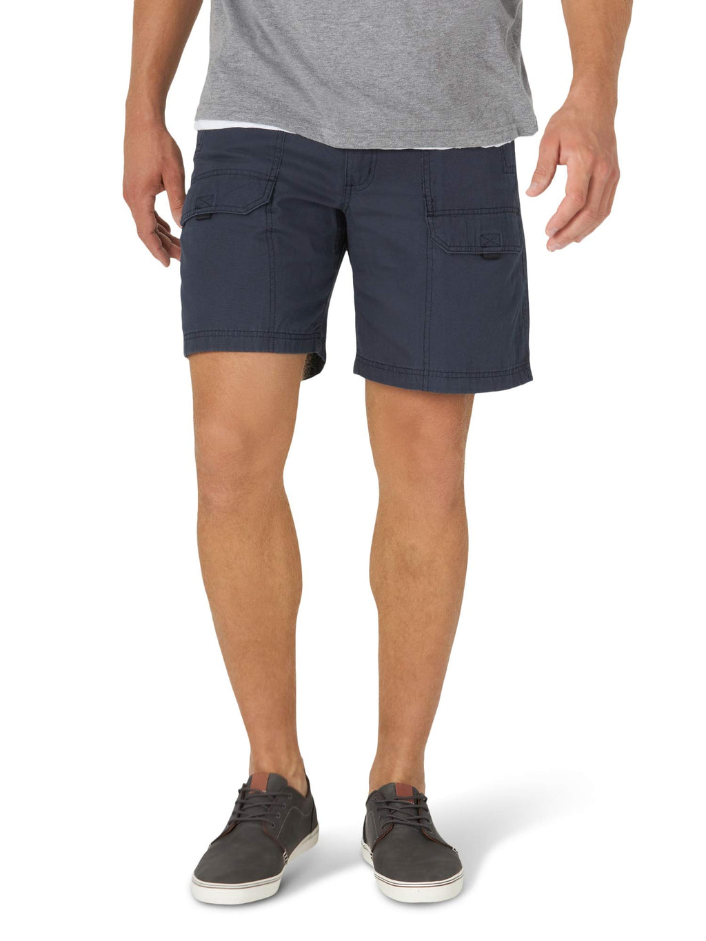 Wrangler Authentics Men's Canvas Utility Hiker Short, Newport Navy, 38
