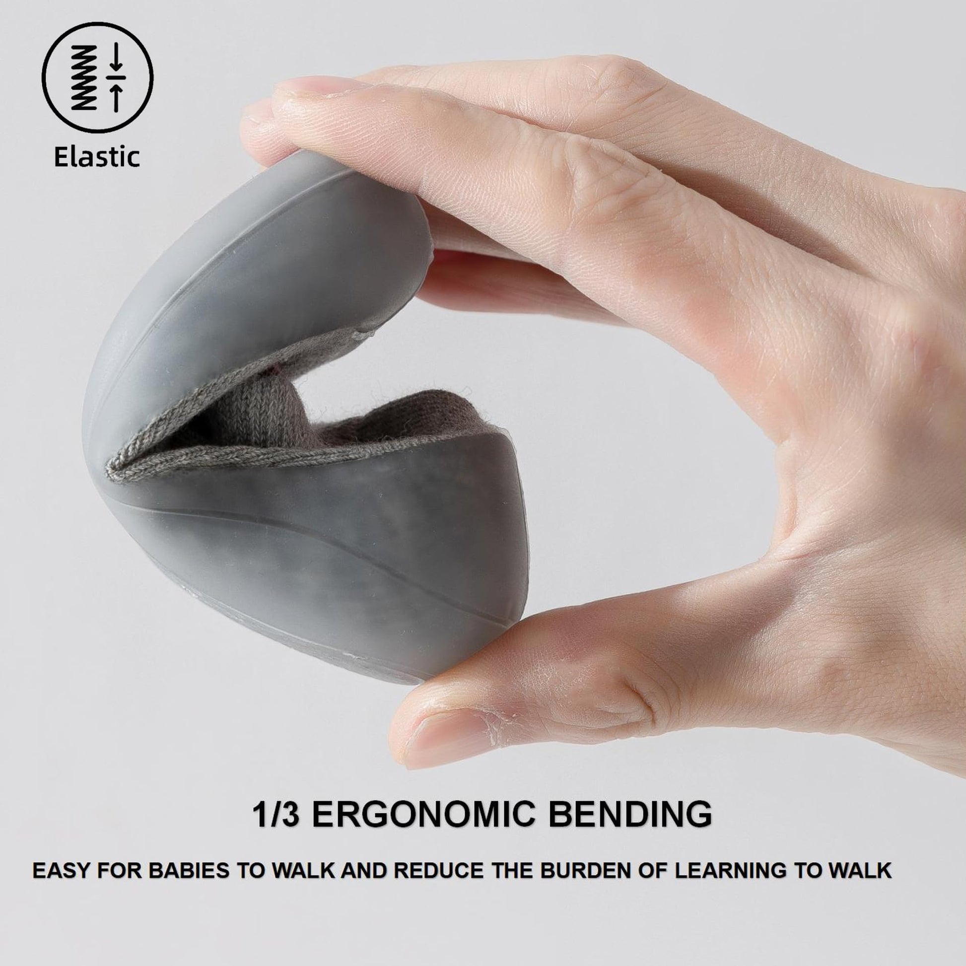 Hstyle Baby Sock Shoes Toddler Walking Shoes Infant Non-Slip Slippers Soft Rubber Sole Sneakers for Baby Boys Girls