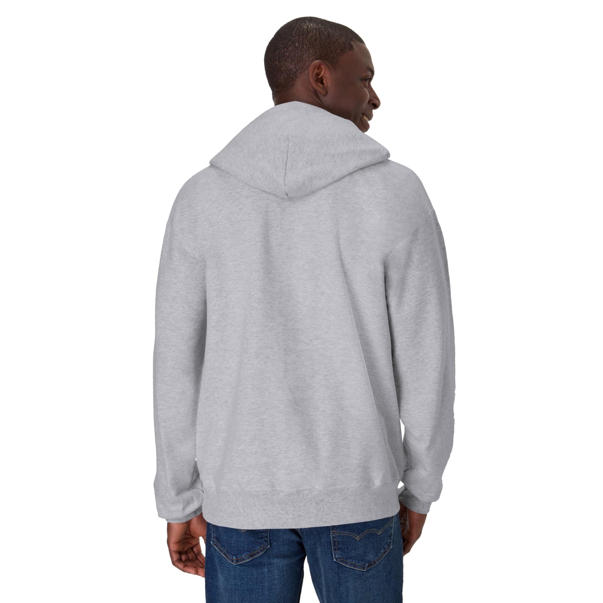 Hanes Men's Ultimate Cotton Heavyweight Pullover Hoodie Sweatshirt, Light Steel, Large