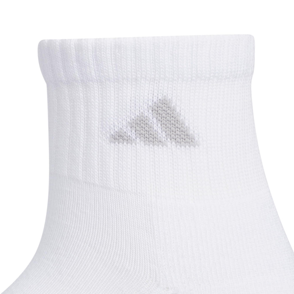adidas Women's Ankle Socks, Athletic Cushioned Quarter Fit, 6-Pack, Durable, Comfortable, Cooling, with Compression, Preloved Fig Purple/Clear Onix Grey/White, M