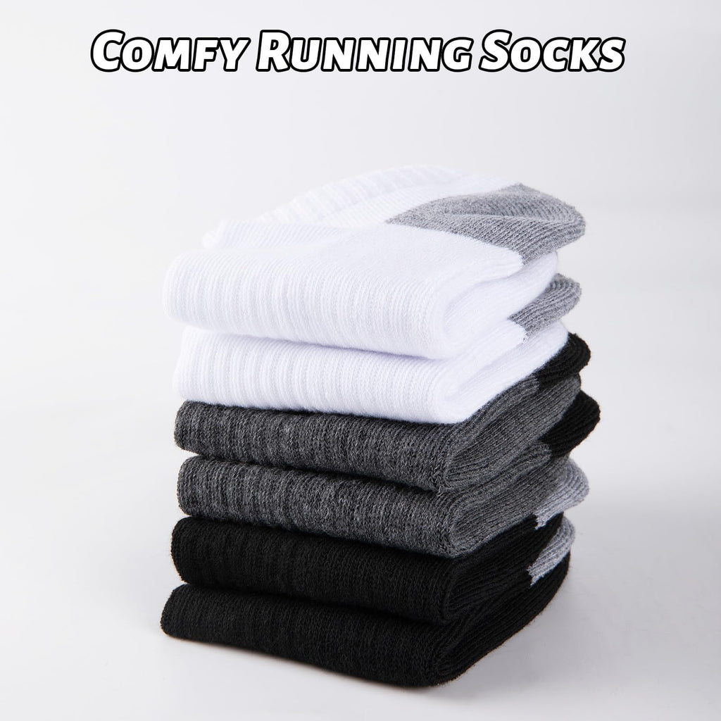 eallco 10 Pairs Mens Ankle Socks Low Cut Socks for Men Athletic Socks Breathable Cushioned White