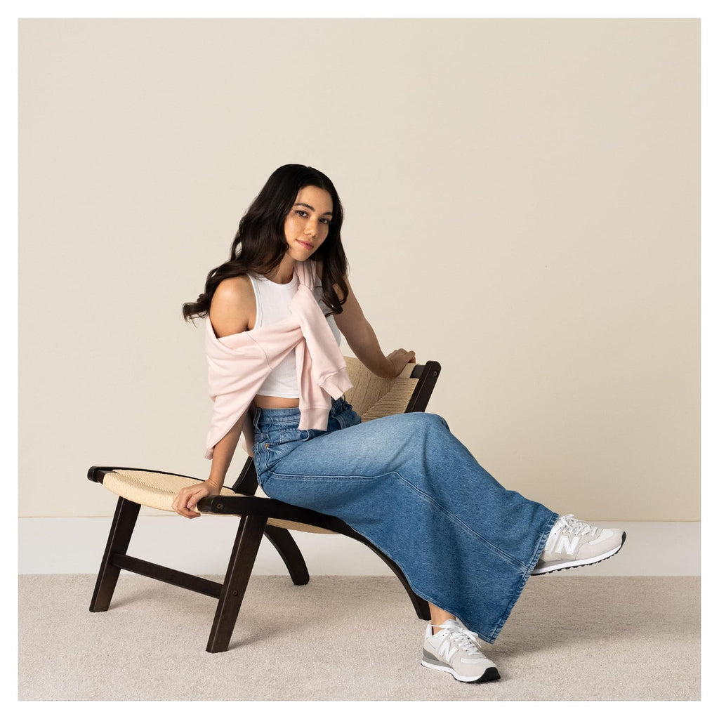 New Balance Women's Classic Sneaker, Nimbus Cloud/White, 7.5