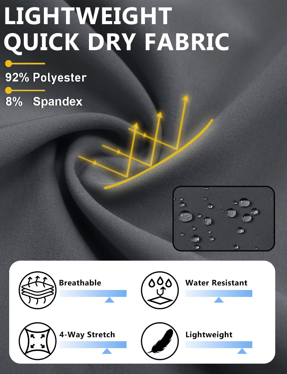 TACVASEN Mens Gym Athletic Shorts Running Workout Shorts for Men 9 Inch Inseam Lightweight Quick Dry Summer Golf Casual Beach